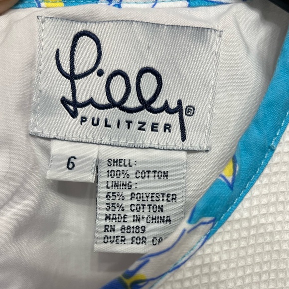 Lilly Pulitzer 60s Style smock floral appliqué Dress size 8 no flaws - Picture 5 of 16